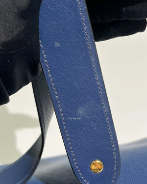 Prada Blue Saffiano Leather Monochrome Bag
