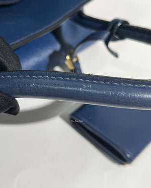 Prada Blue Saffiano Leather Monochrome Bag