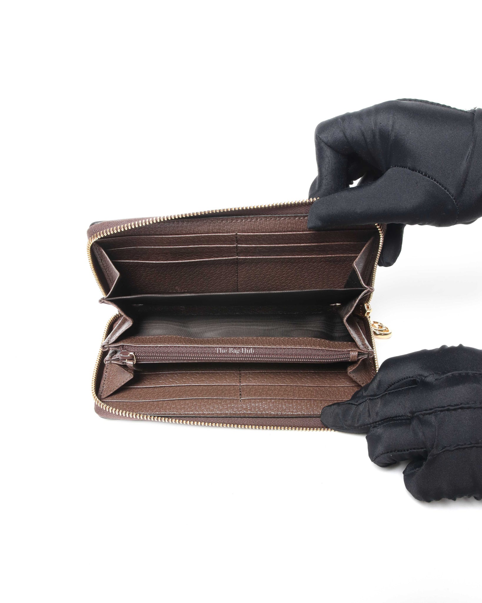 Gucci Brown GG Supreme Multicolor Centum Ophidia Continental Wallet