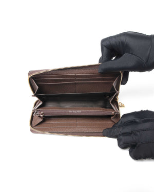 Gucci Brown GG Supreme Multicolor Centum Ophidia Continental Wallet