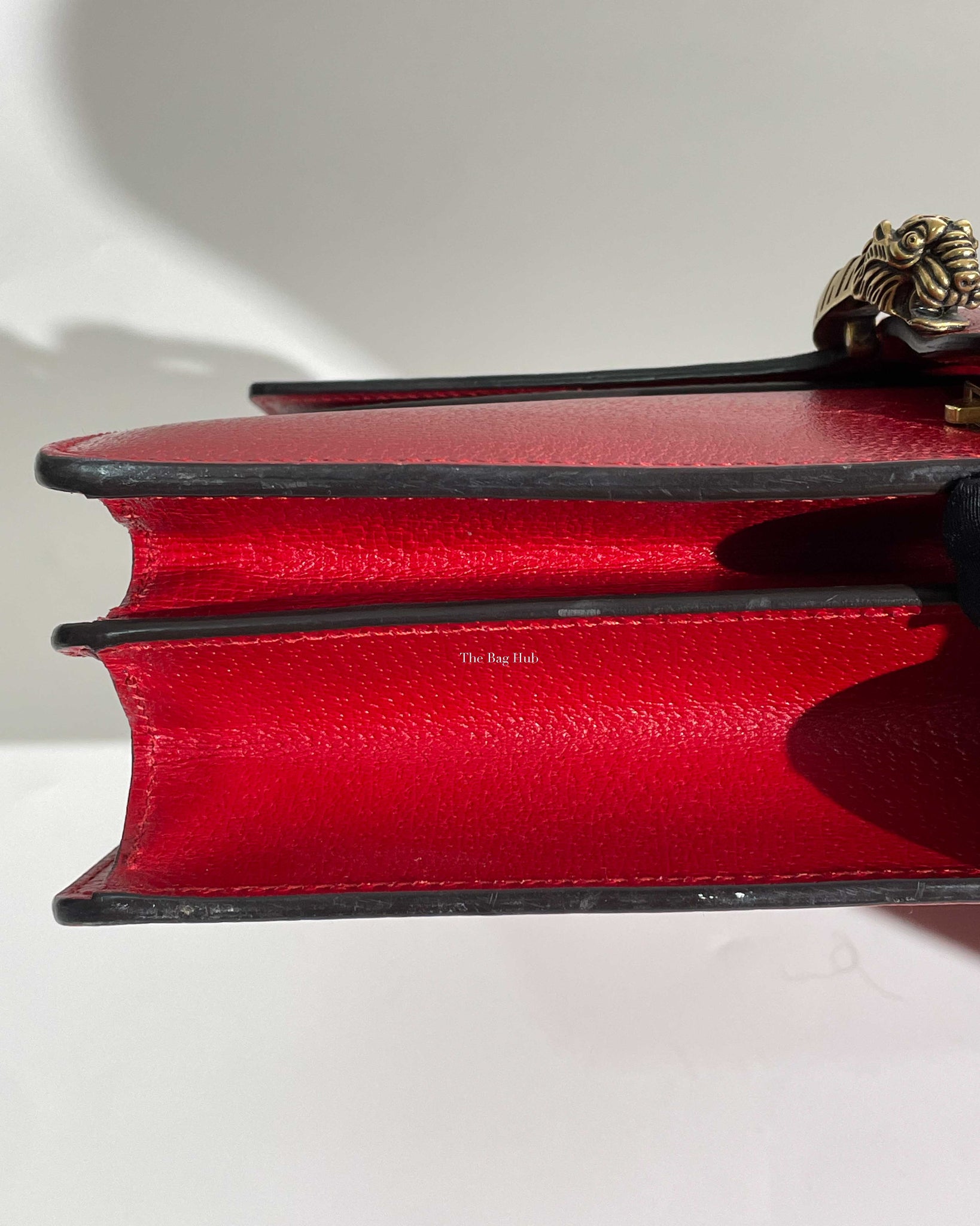 Gucci Red Web Dionysus Shoulder Flap Bag with Two-Toned Hardware-19