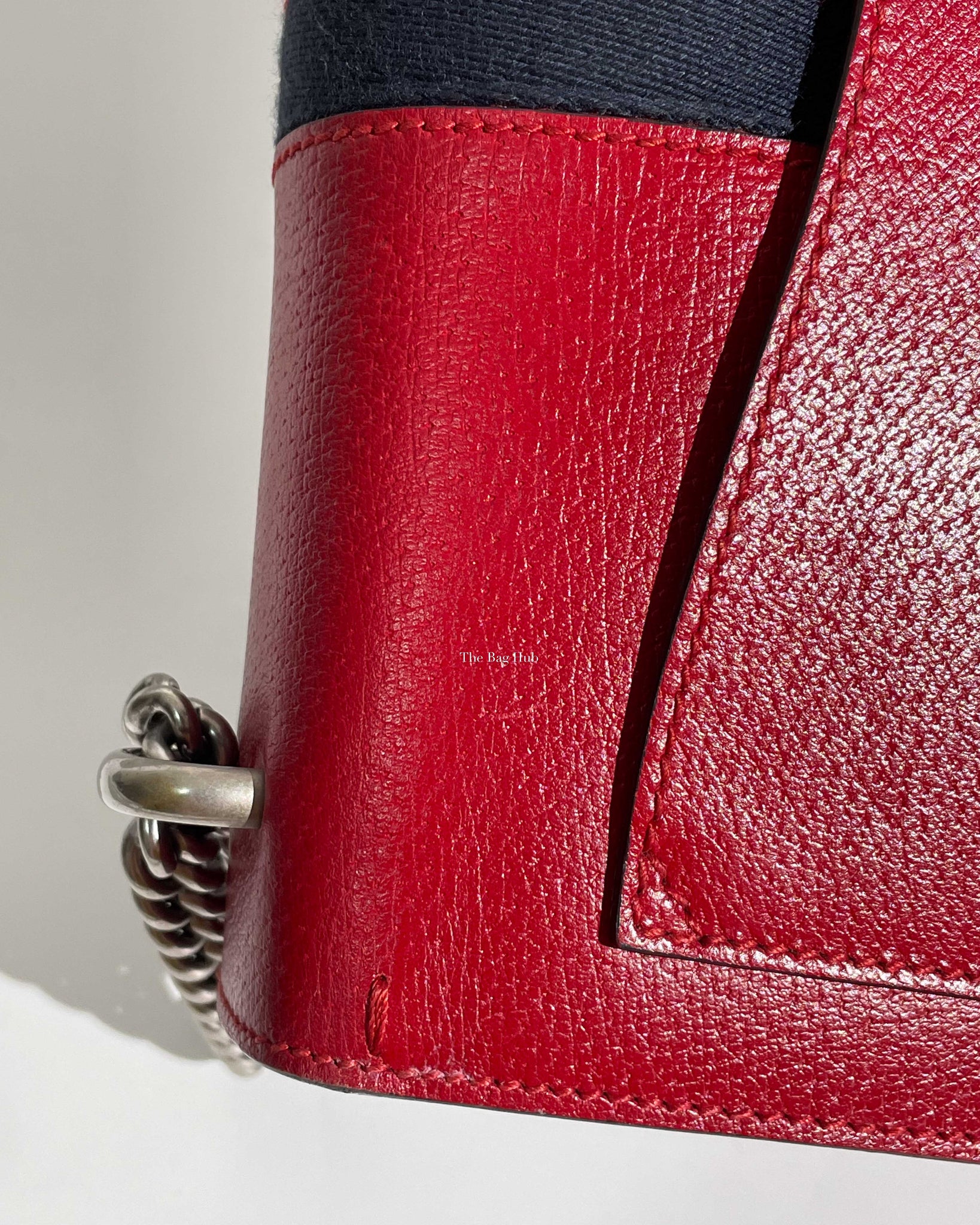 Gucci Red Web Dionysus Shoulder Flap Bag with Two-Toned Hardware-21