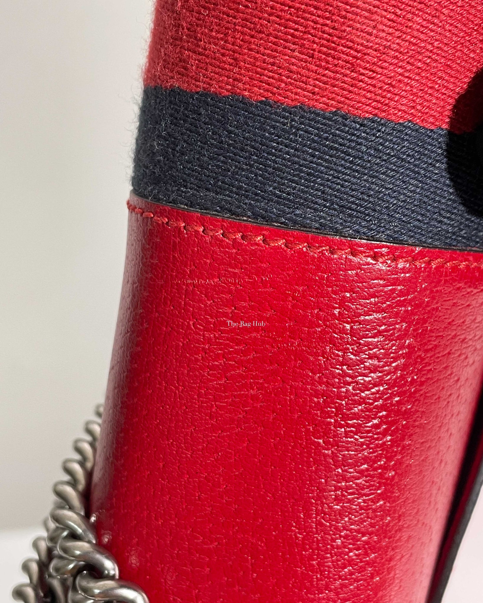 Gucci Red Web Dionysus Shoulder Flap Bag with Two-Toned Hardware-23