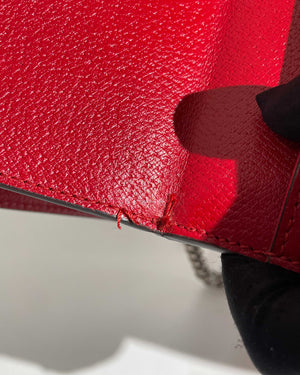 Gucci Red Web Dionysus Shoulder Flap Bag with Two-Toned Hardware-24