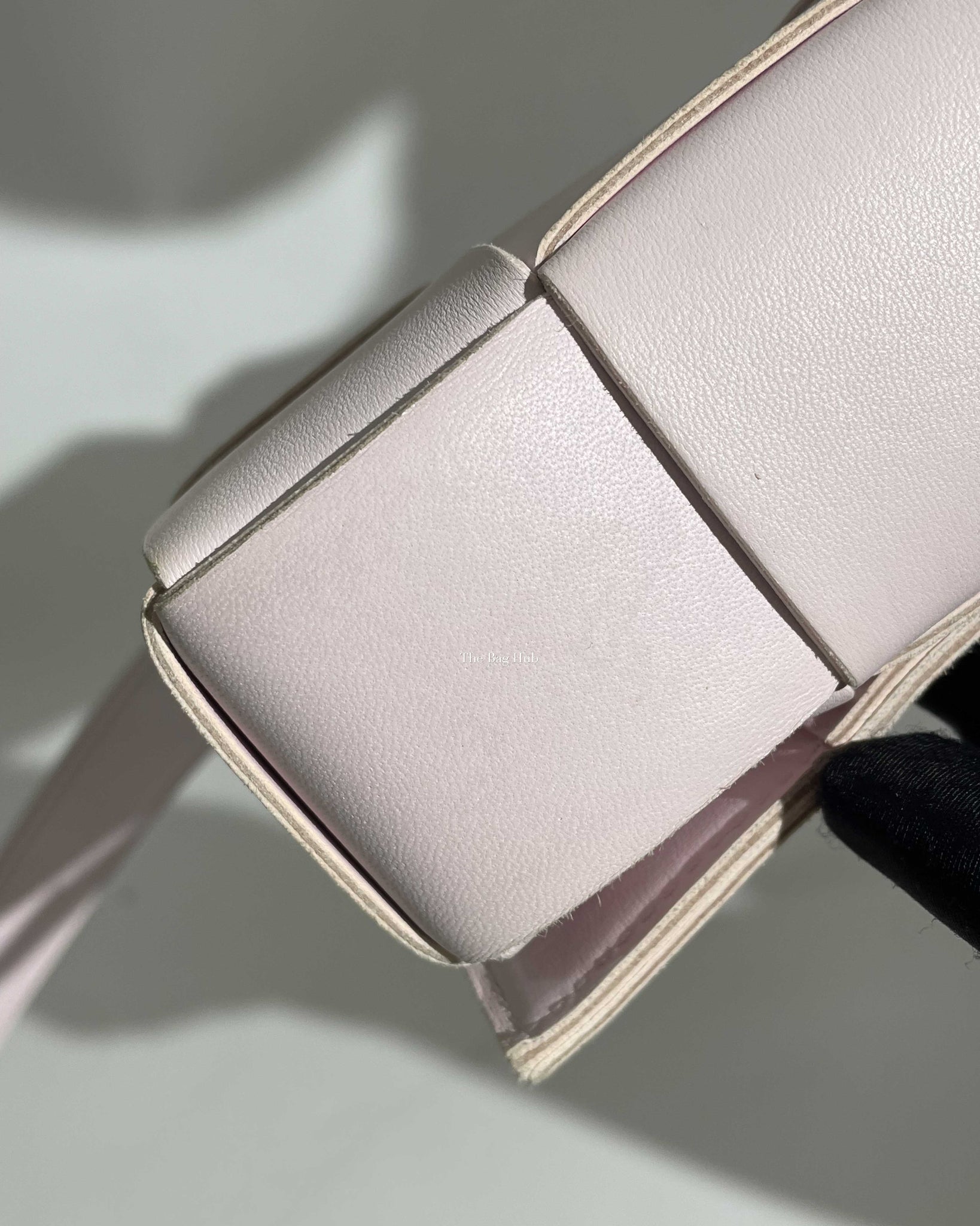 Bottega Veneta Light Pink Intrecciato Leather Medium Cassette Shoulder Bag