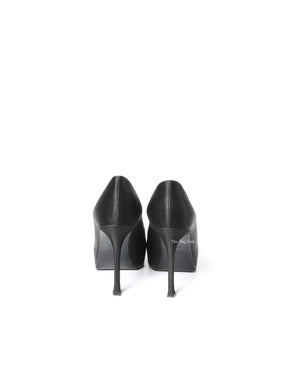 Saint Laurent Black Satin Tribtoo Pumps Size 36