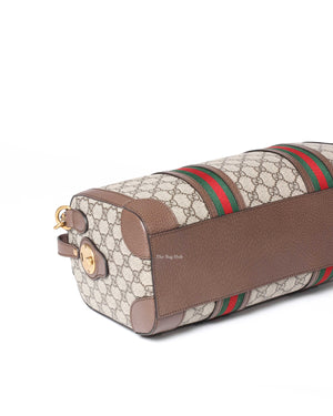 Gucci Brown GG Supreme Medium Duffle Bag