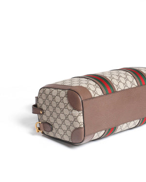 Gucci Brown GG Supreme Medium Duffle Bag