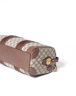 Gucci Brown GG Supreme Medium Duffle Bag