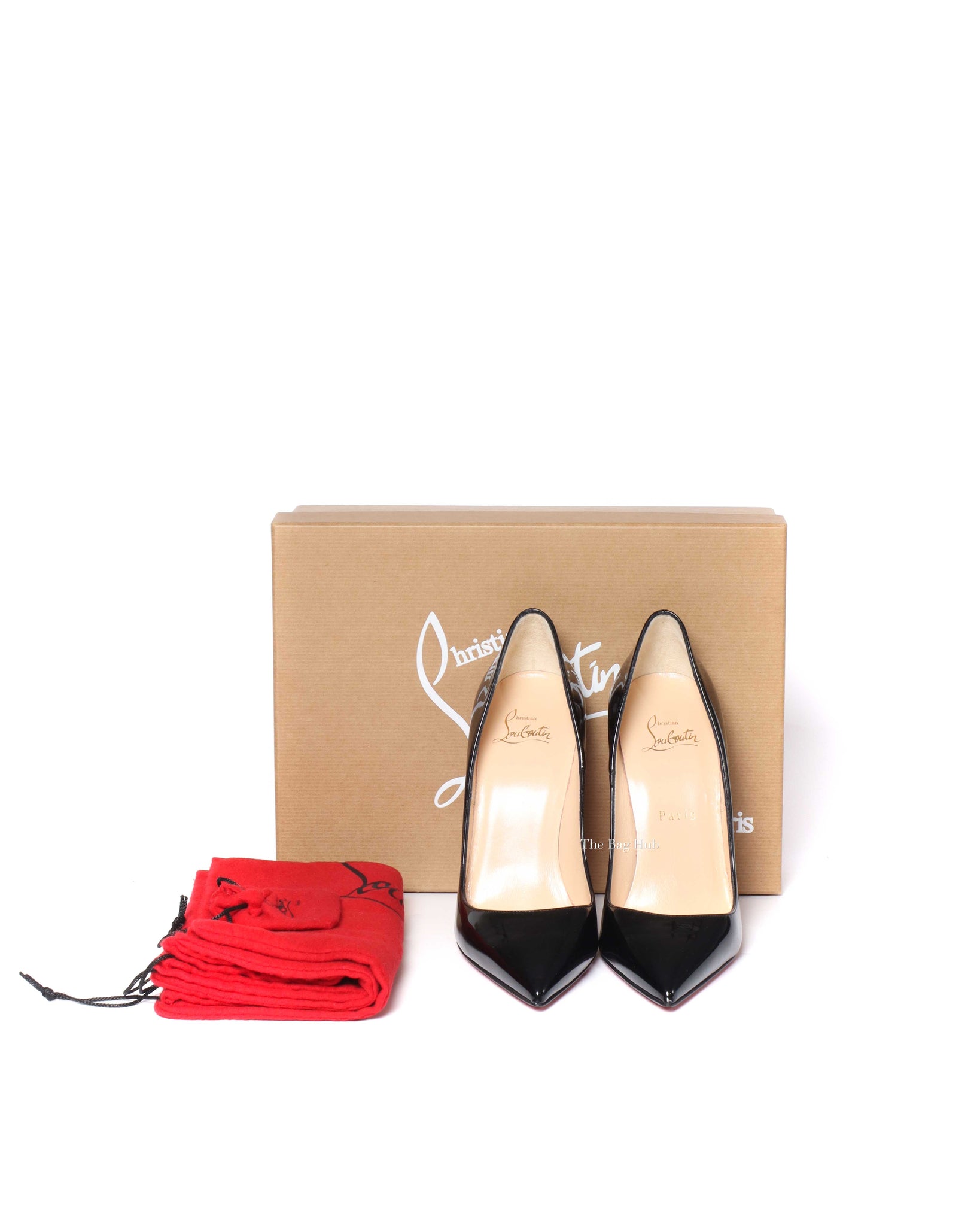Christian Louboutin Black Patent So Kate 120 Pumps Size 37