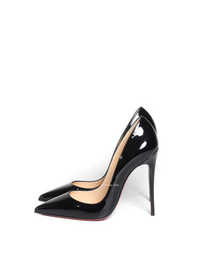 Christian Louboutin Black Patent So Kate 120 Pumps Size 37
