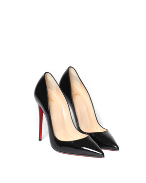 Christian Louboutin Black Patent So Kate 120 Pumps Size 37