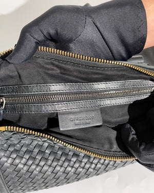 Givenchy Black Woven Medium Pandora GHW-14