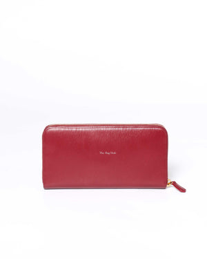 Prada Rubino Vitello Move Zipped Around Wallet 1ML506