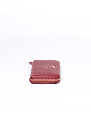 Prada Rubino Vitello Move Zipped Around Wallet 1ML506
