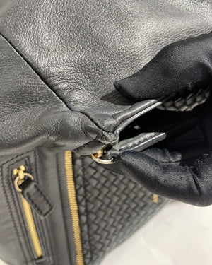 Givenchy Black Woven Medium Pandora GHW-21