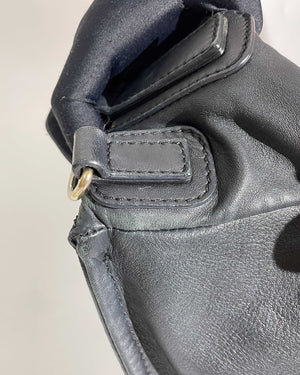 Givenchy Black Woven Medium Pandora GHW-25