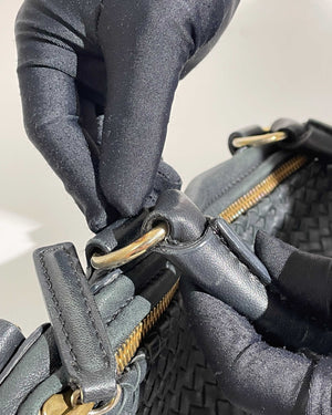Givenchy Black Woven Medium Pandora GHW-29