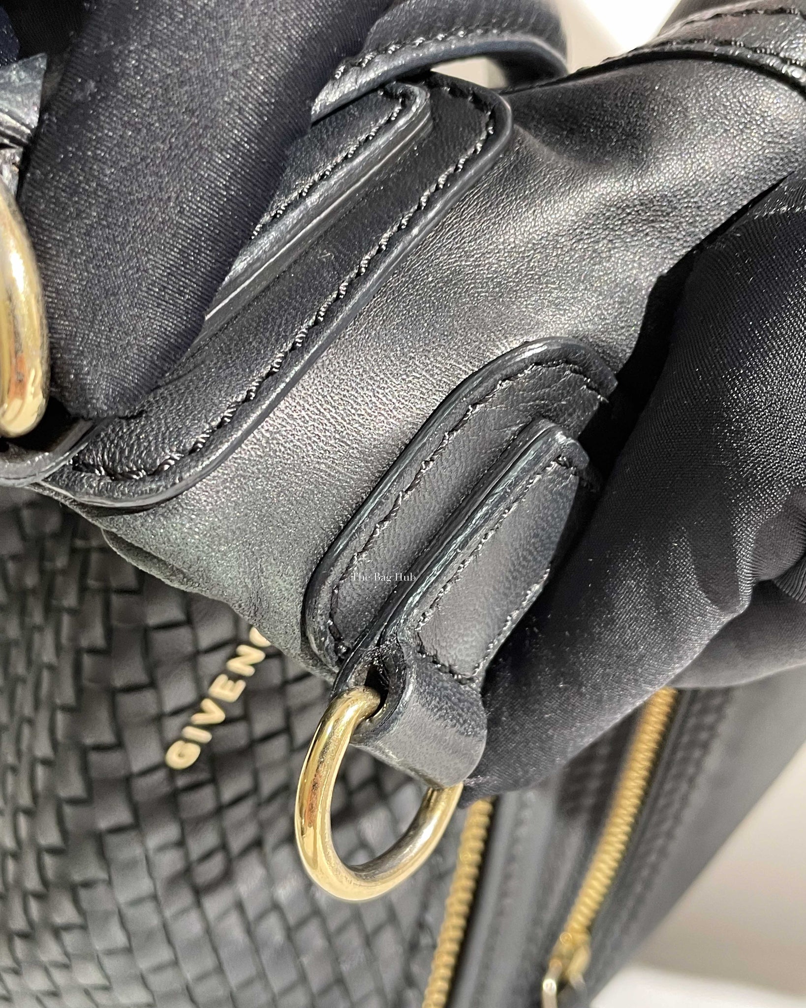 Givenchy Black Woven Medium Pandora GHW-30