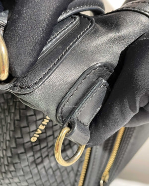 Givenchy Black Woven Medium Pandora GHW-30