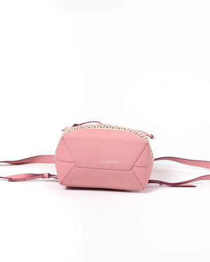Louis Vuitton Pink/White LockMe Perforated Backpack-6