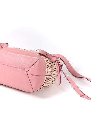 Louis Vuitton Pink/White LockMe Perforated Backpack-10