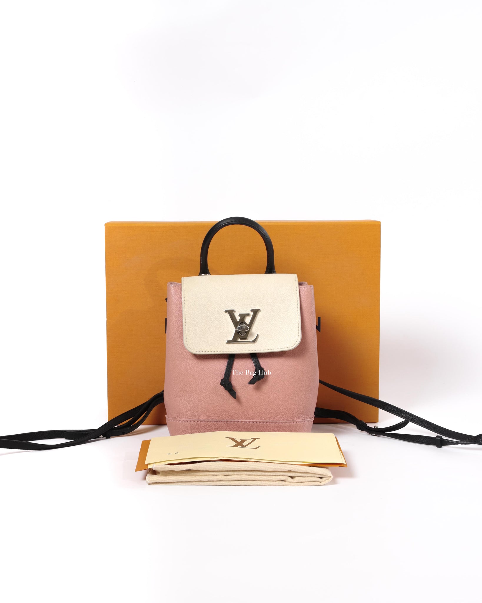 Lockme leather backpack Louis Vuitton Pink in Leather - 15187600