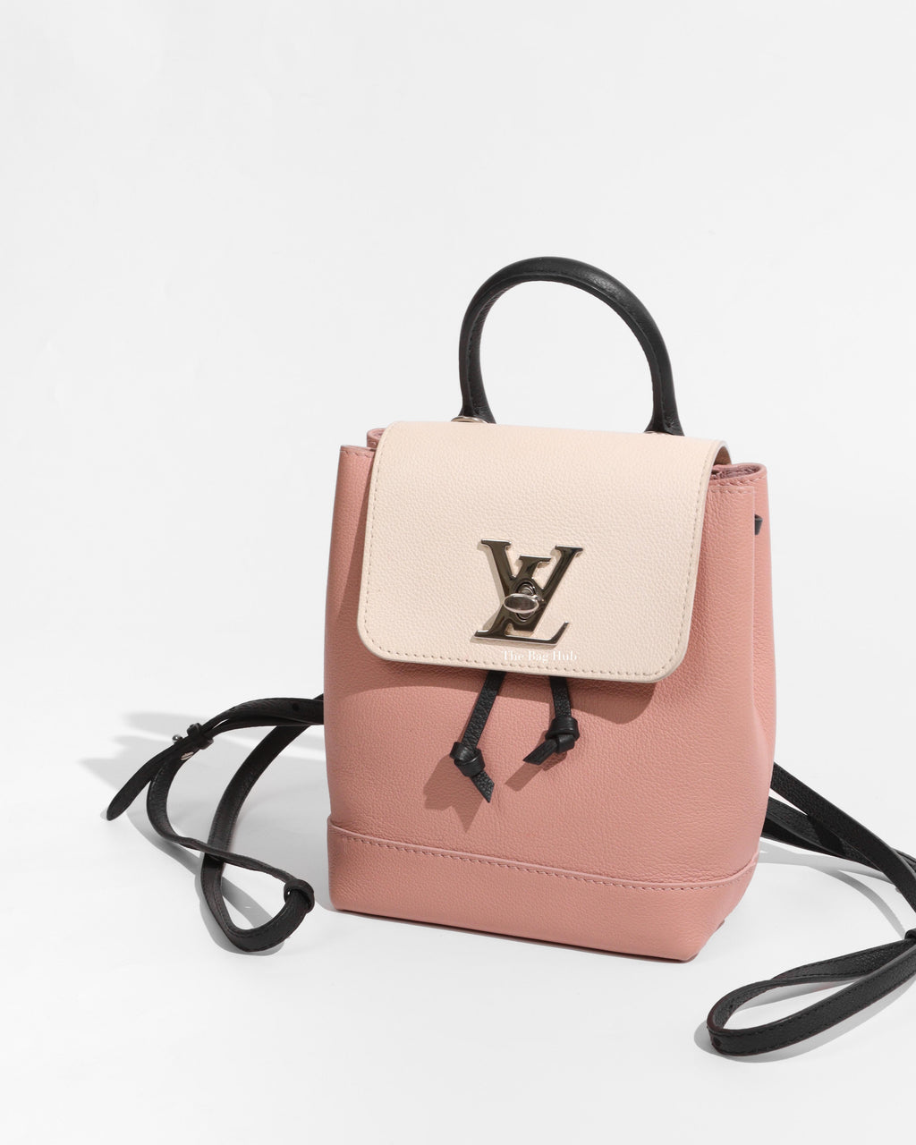 Louis Vuitton White/Pink/Black Mini LockMe Backpack-1