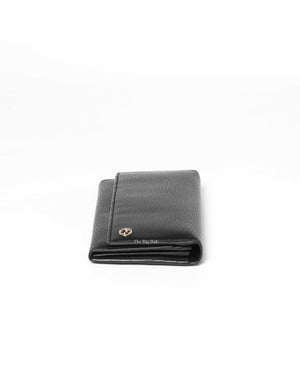 Gucci Black Leather Interlocking G Long Wallet
