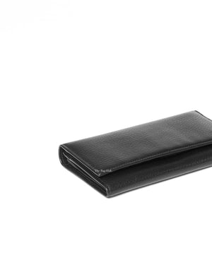 Gucci Black Leather Interlocking G Long Wallet