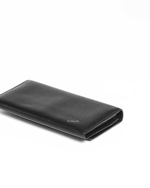 Gucci Black Leather Interlocking G Long Wallet