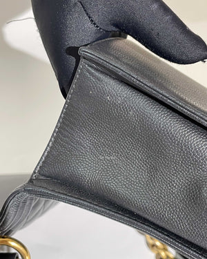 Chanel Black Caviar Quilted Large Le Boy Bag GHW