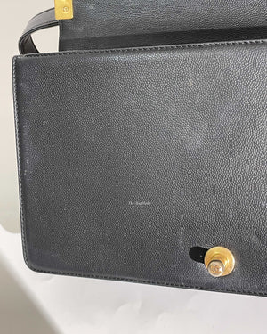 Chanel Black Caviar Quilted Large Le Boy Bag GHW