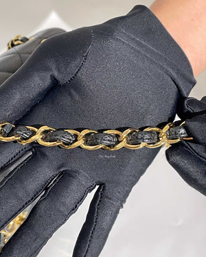 Chanel Black Quilted Caviar Leather Jumbo Classic Double Flap Bag