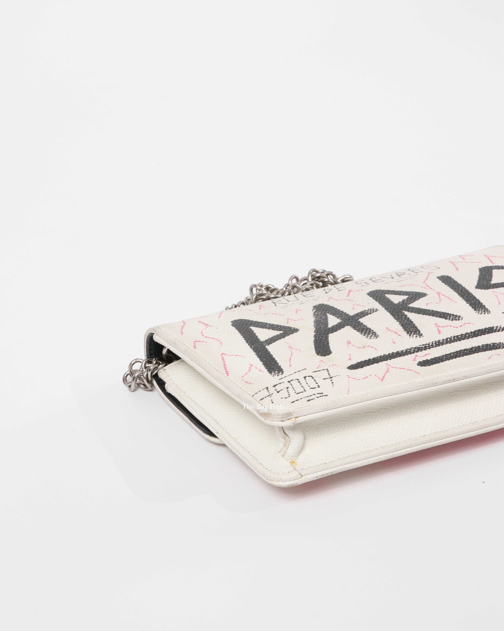 Balenciaga White Graffiti BB WOC