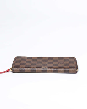Louis Vuitton Damier Ebene & Cherry Clemence Wallet