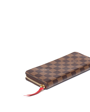 Louis Vuitton Damier Ebene & Cherry Clemence Wallet