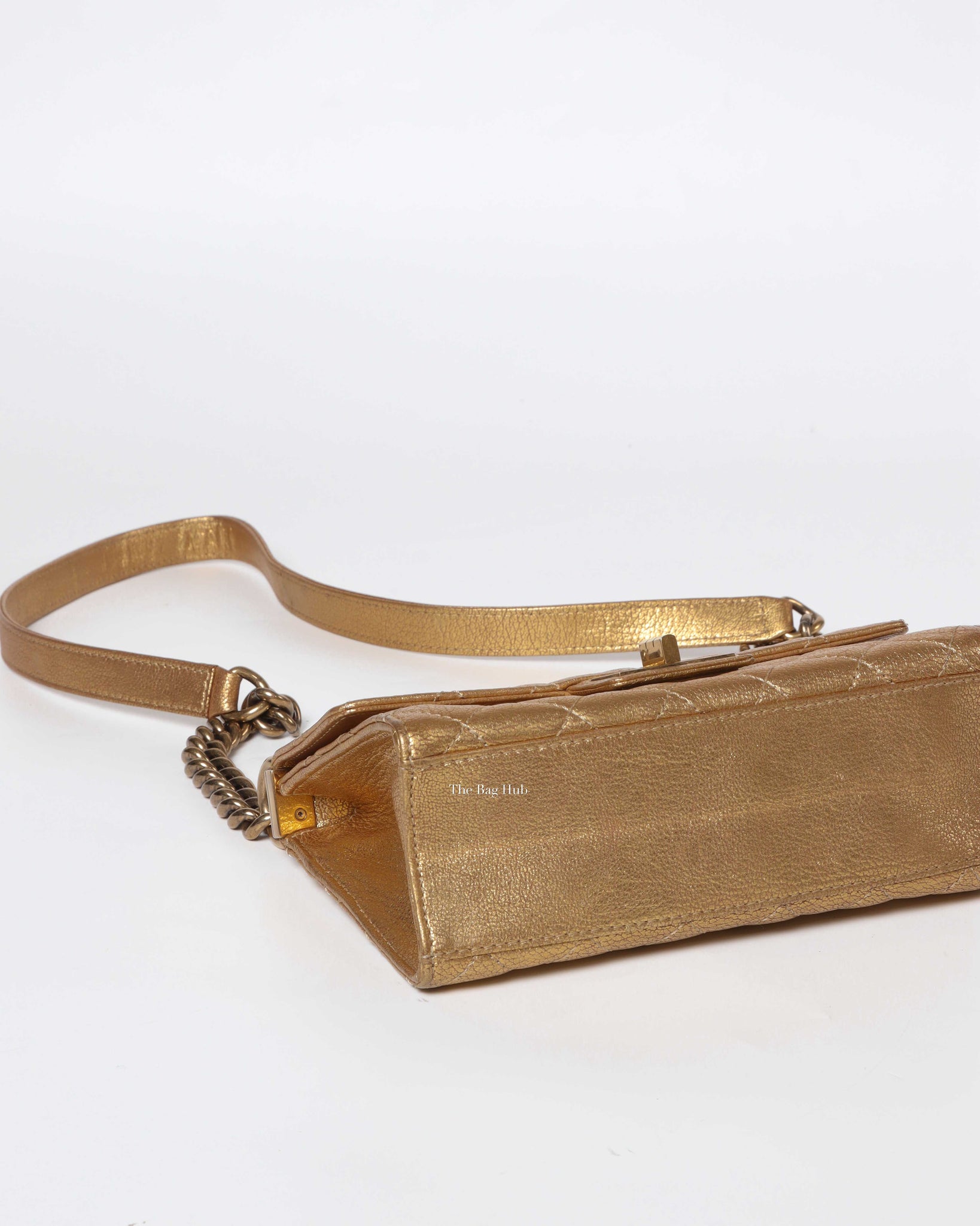 Chanel Gold Metallic Leather Rita Small Flap Bag