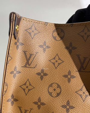 Authenticated Used Louis Vuitton LOUIS VUITTON Monogram Giant Reverse On  The Go MM 2WAY Bag Discontinued Model M45039