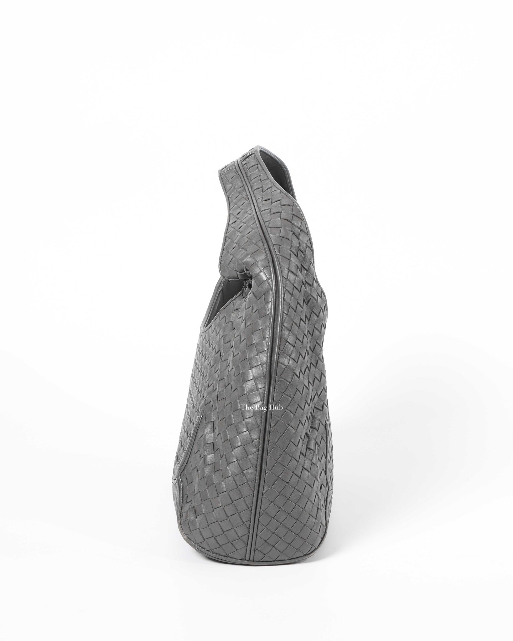 Bottega Veneta Gray Intrecciato Nappa Ball Hobo Bag