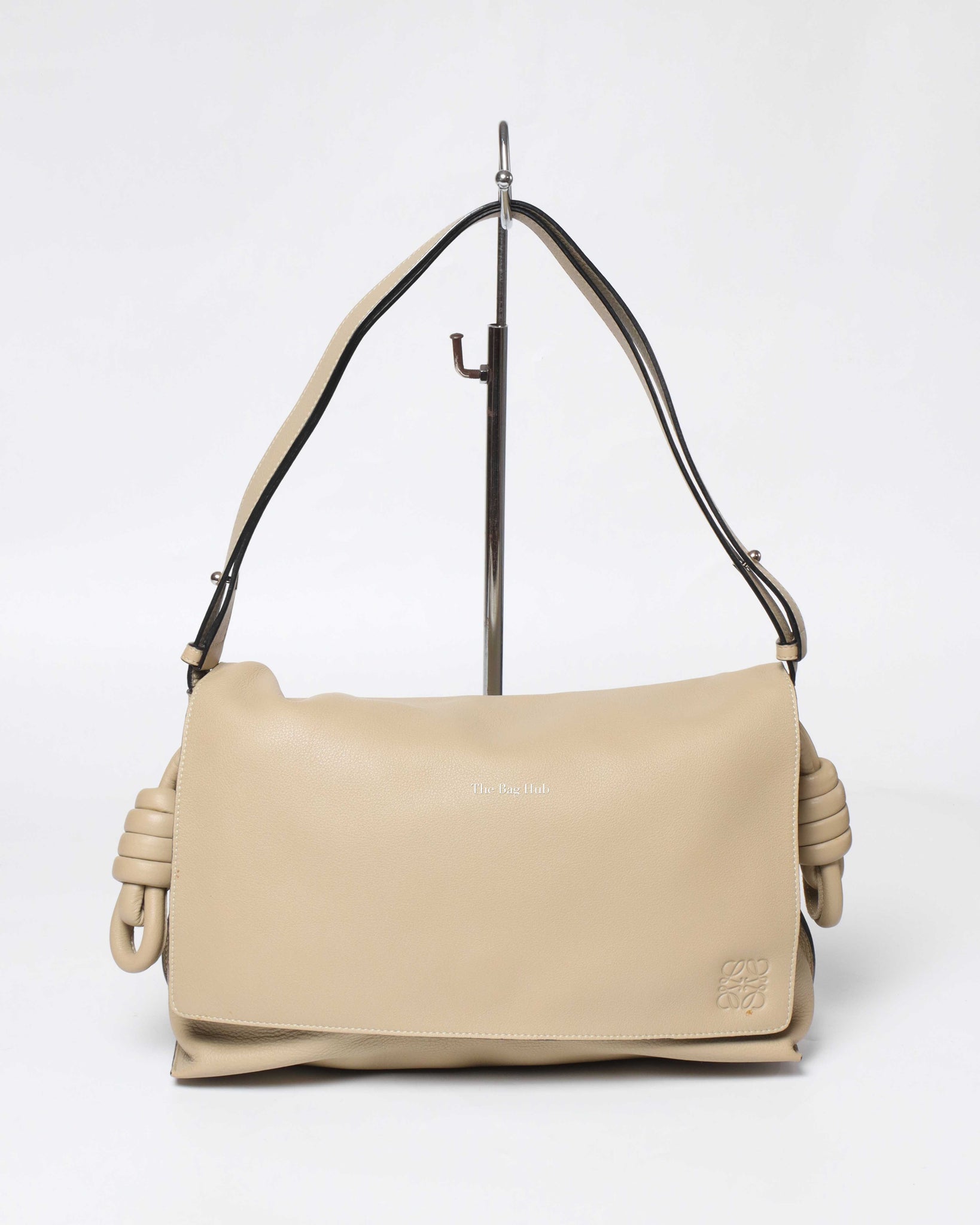 Loewe Beige Flamenco Medium Flap Shoulder Bag