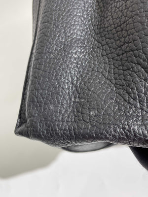 Loewe Black Grained Leather Flamenco Tassel Bag OS-19