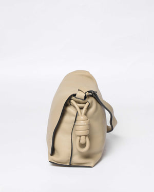Loewe Beige Flamenco Medium Flap Shoulder Bag
