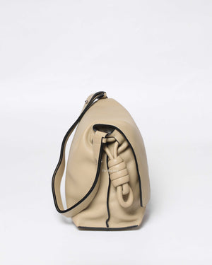 Loewe Beige Flamenco Medium Flap Shoulder Bag