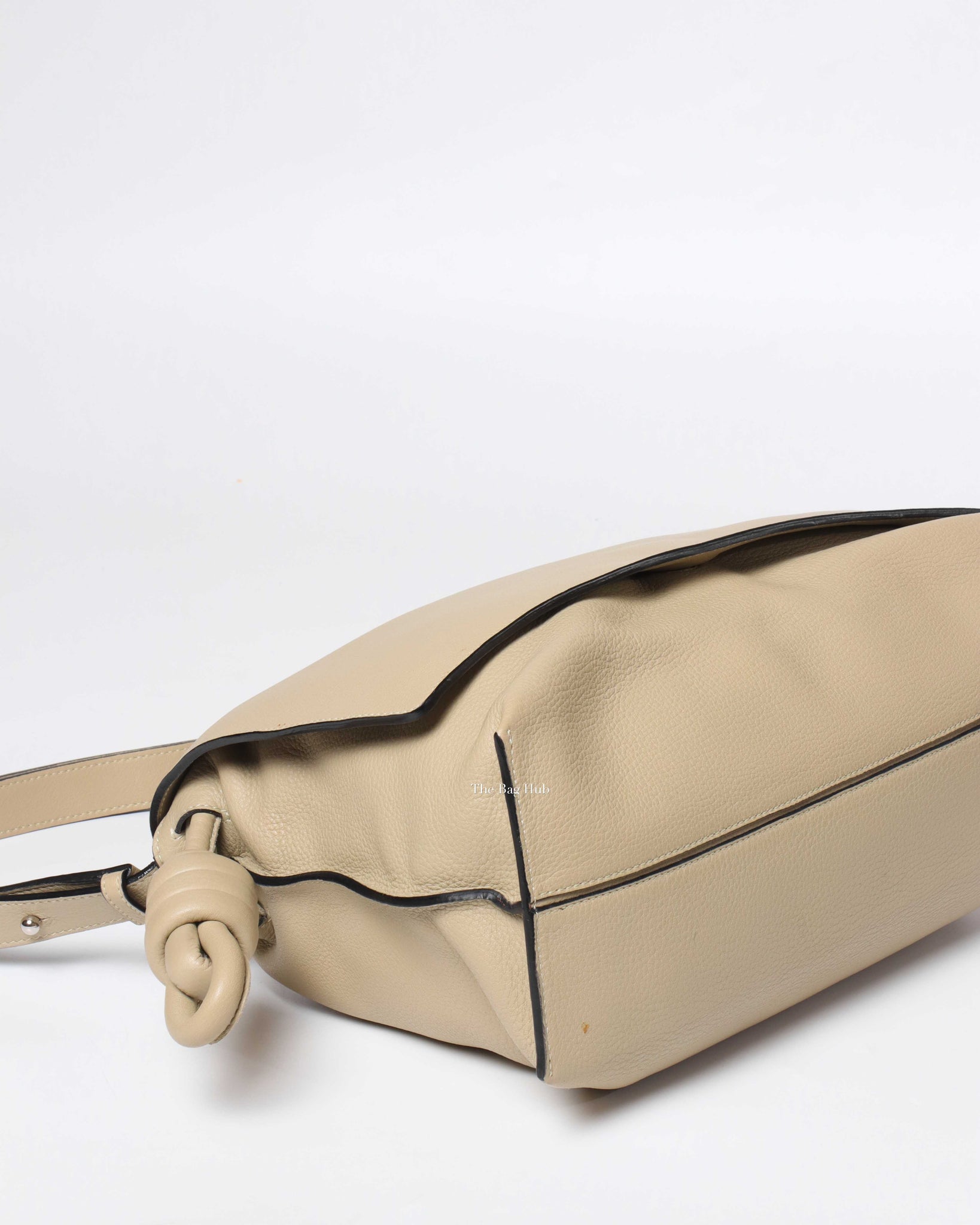 Loewe Beige Flamenco Medium Flap Shoulder Bag