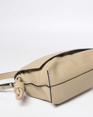 Loewe Beige Flamenco Medium Flap Shoulder Bag