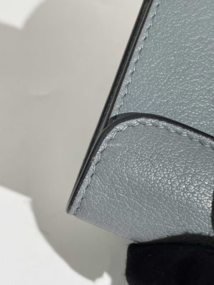 Dior Cloud Blue Saddle Flap Card Holder-18