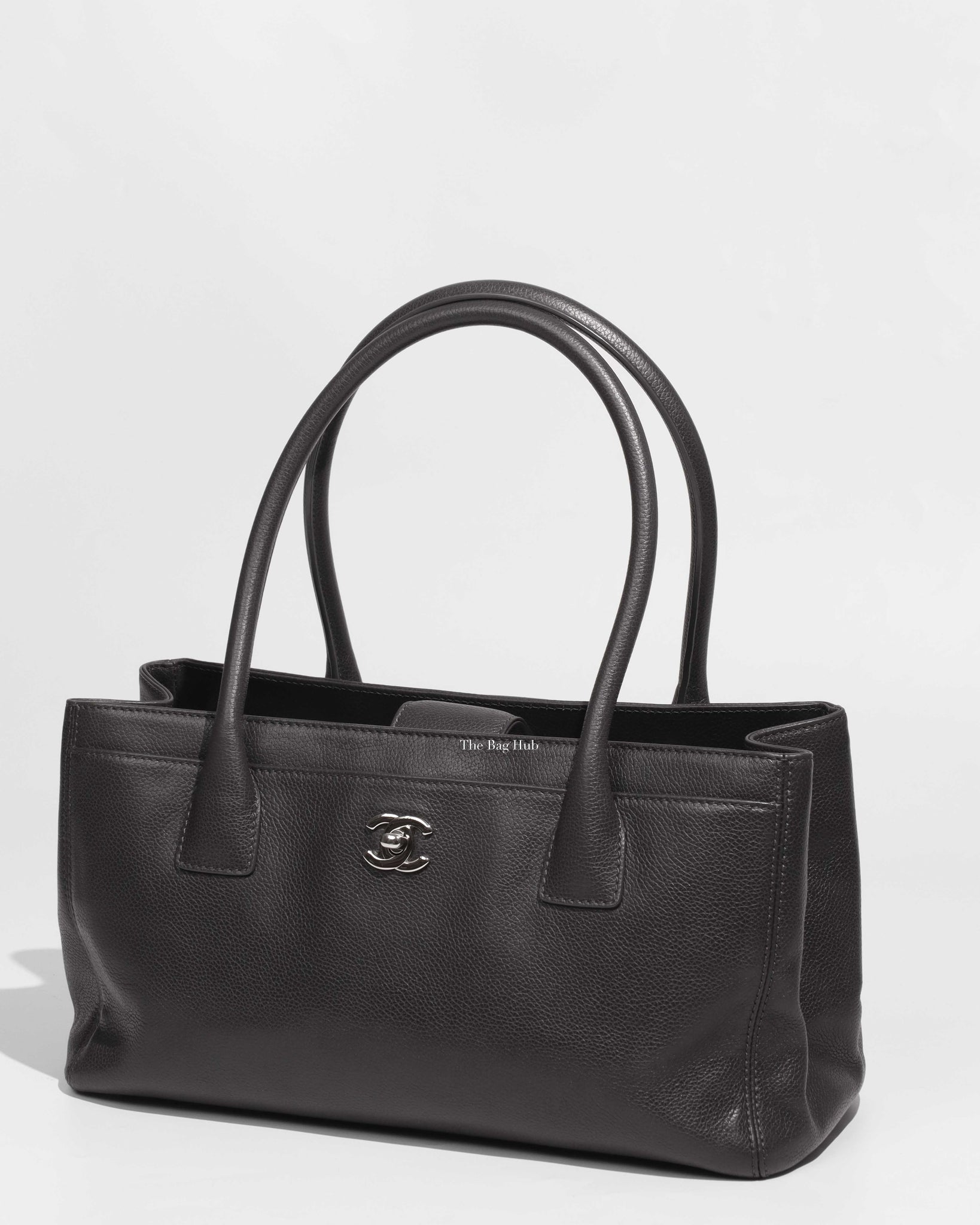 CHANEL Deerskin Cerf Executive Shopper Tote Black 152814