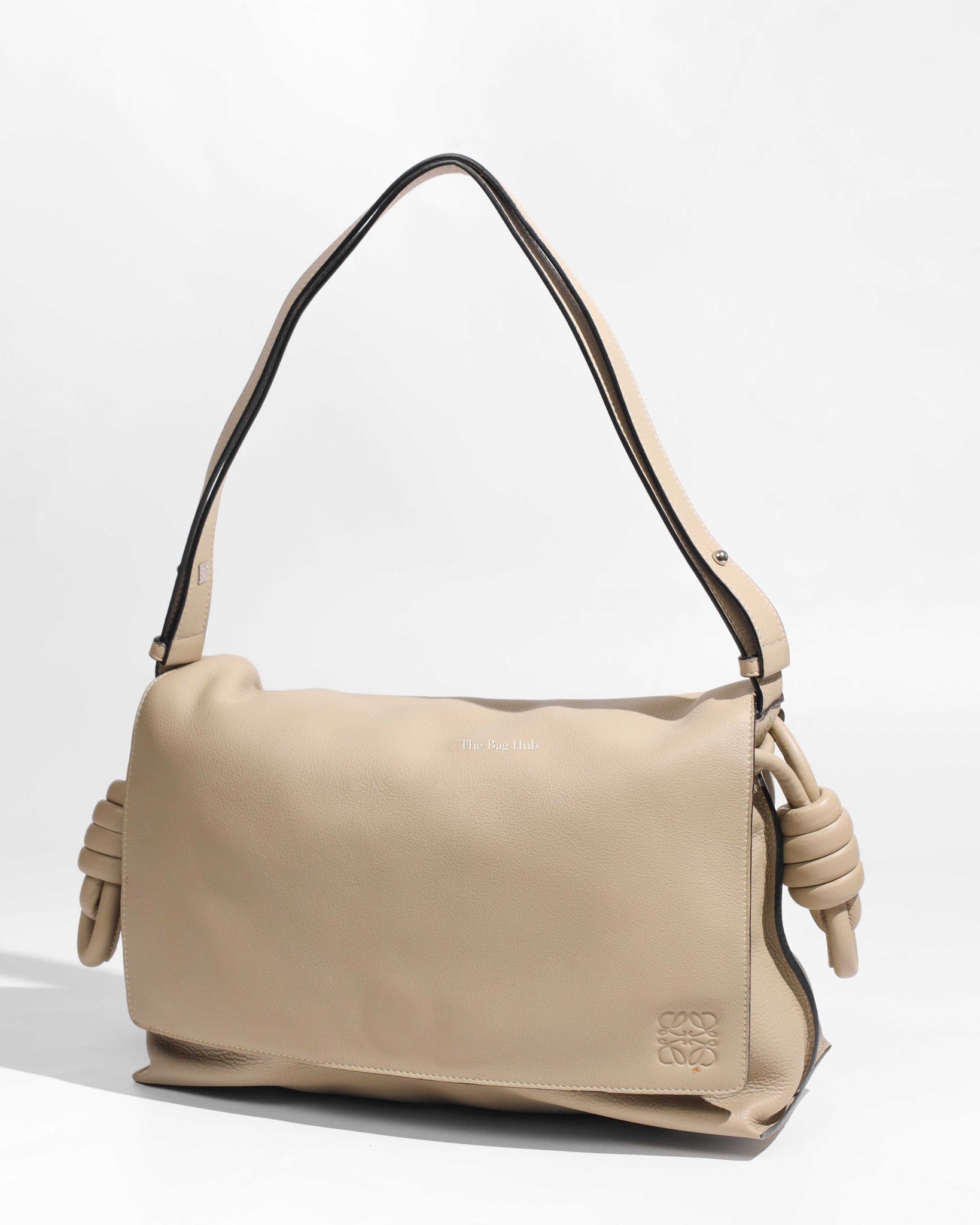 Loewe Beige Flamenco Medium Flap Shoulder Bag
