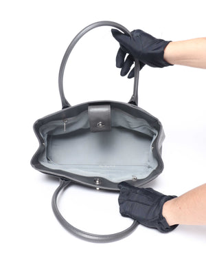 Chanel Dark Grey Small Cerf Tote Bag SHW